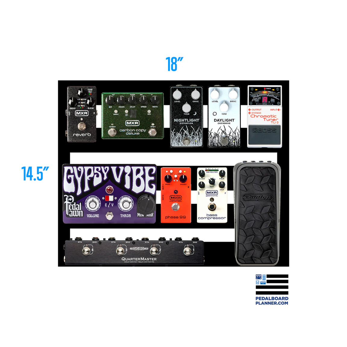 Pedaltrain NOVO 18 Pedal Board & Tour Case