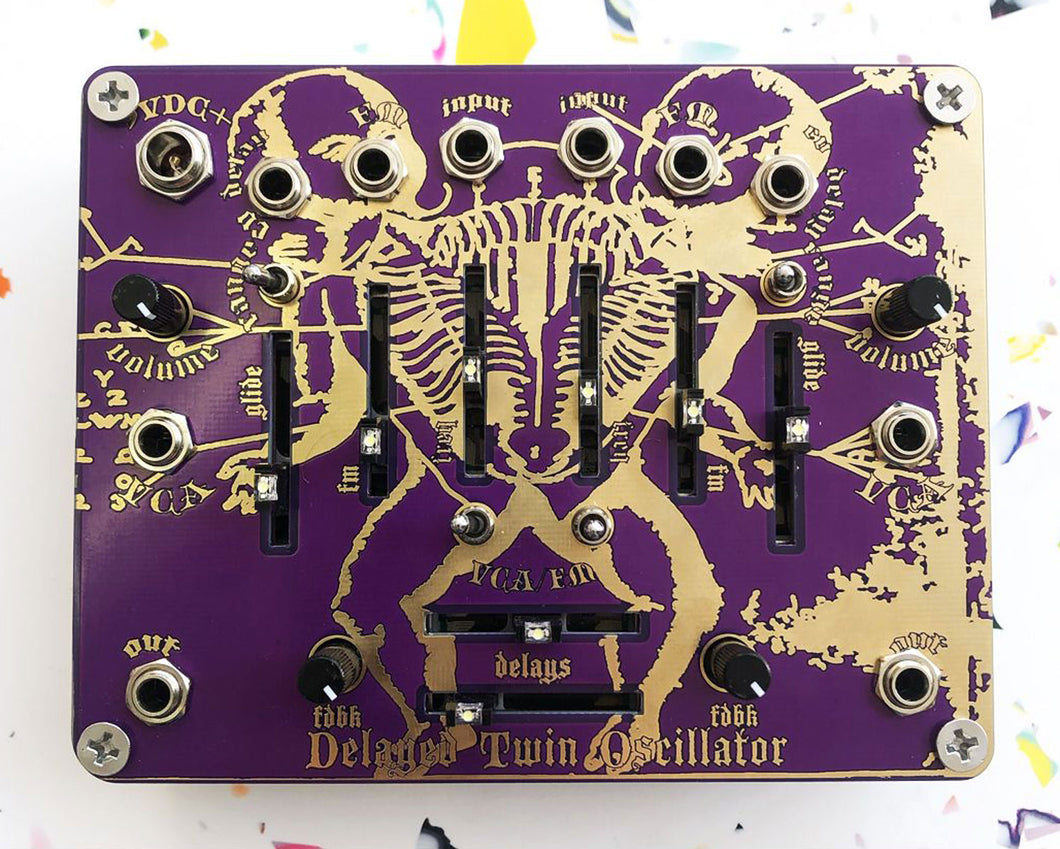 Optotronics Delayed Twin Oscillator Standalone Stereo Delay VCO and VCA