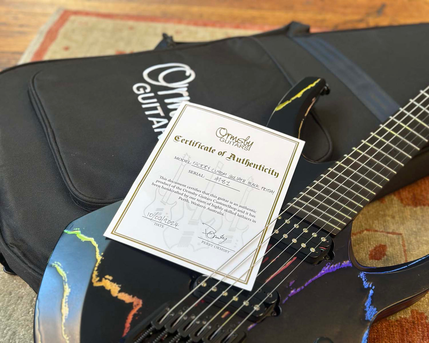 Ormsby Custom Shop Goliath 6 - Rainbow Splatter #81