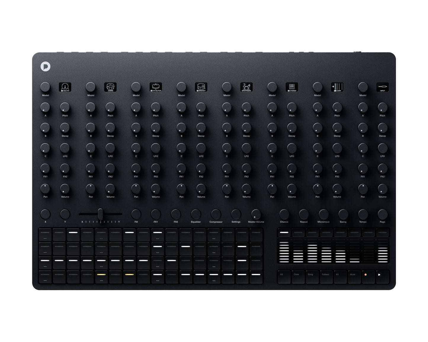 Polyend Drums Hybrid Analogue and Digital Drum Machine - Black