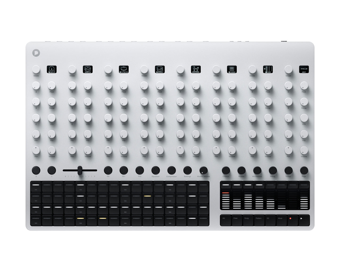 Polyend Drums Hybrid Analogue and Digital Drum Machine - Silver