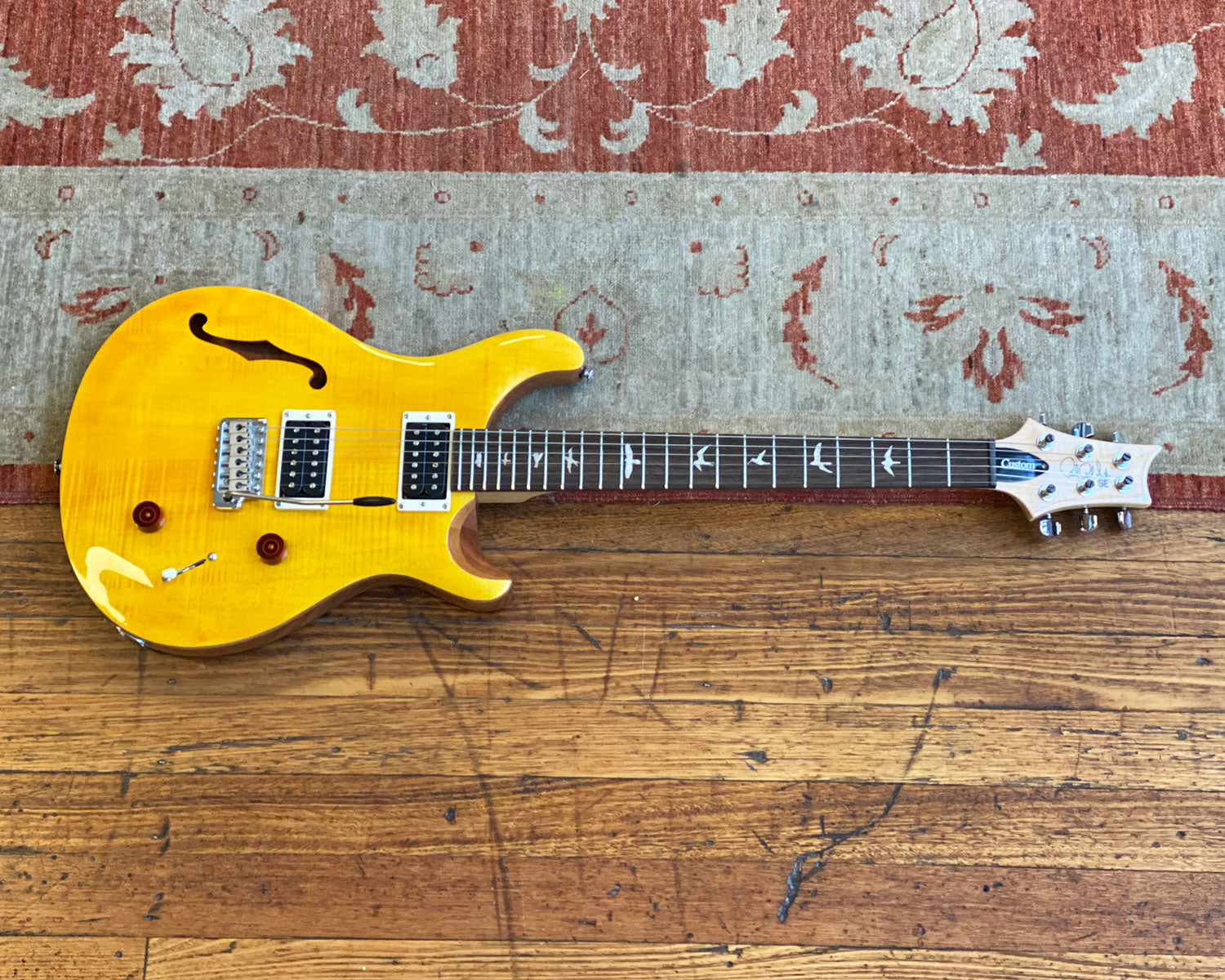 Paul Reed Smith PRS SE Custom Yellow※31※ PRS SE Custom 22 Semi Hollow Santana Yellow : Amazon.pl