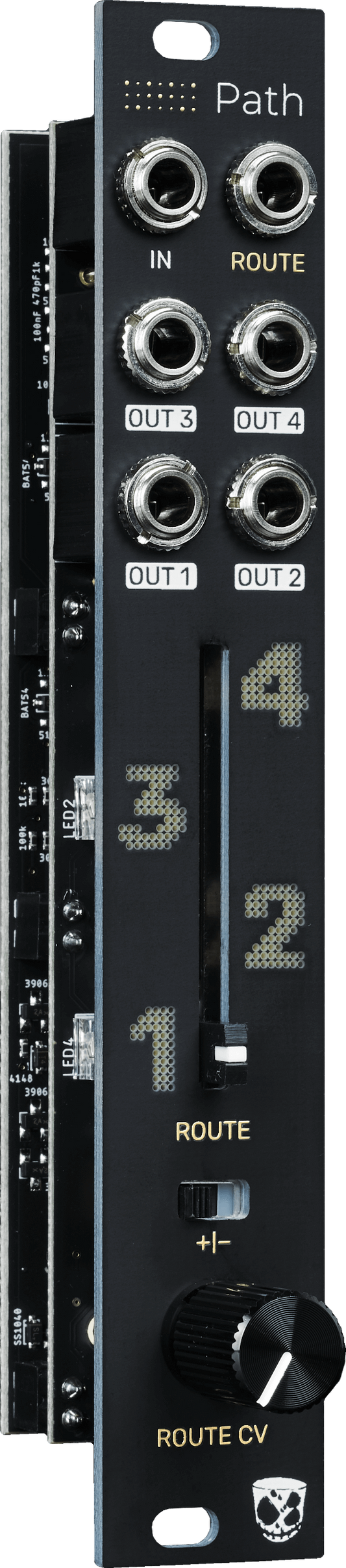 DivKid/Vostok Instruments Path Four-Channel Interpolating Analog Morphing Router for Audio & CV