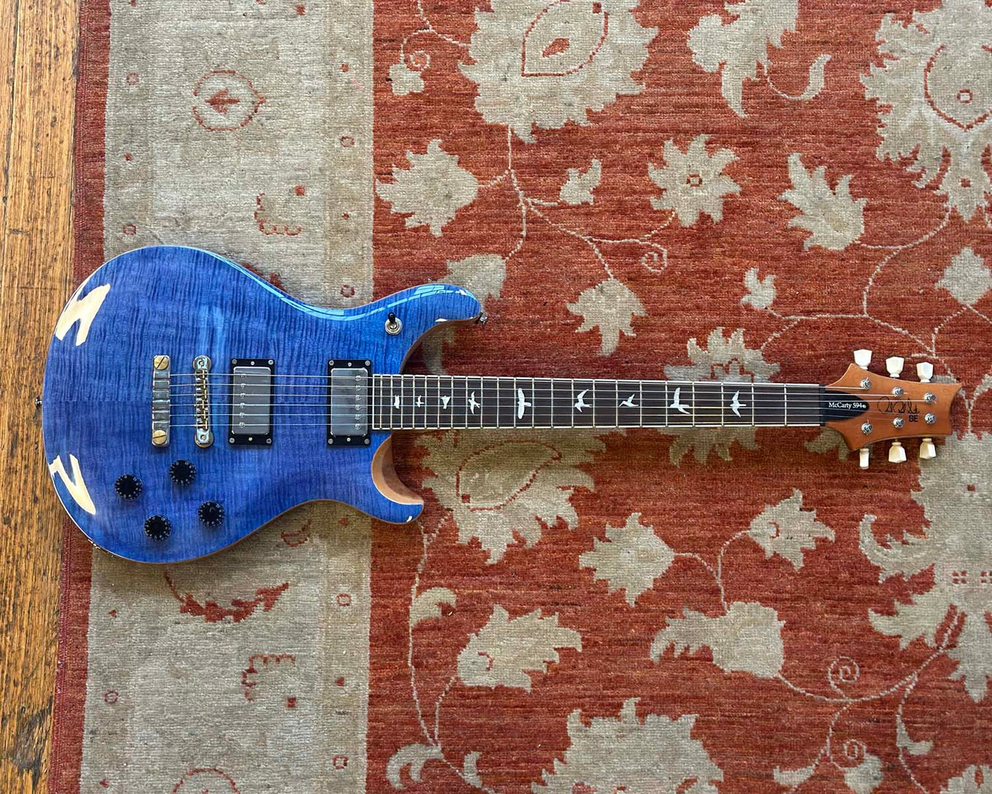 Paul Reed Smith SE McCarty 594 - Faded Flame Blue