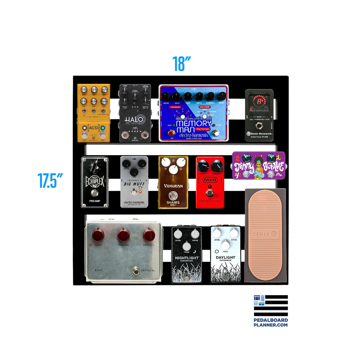 Pedaltrain XD-18 with Tour Case