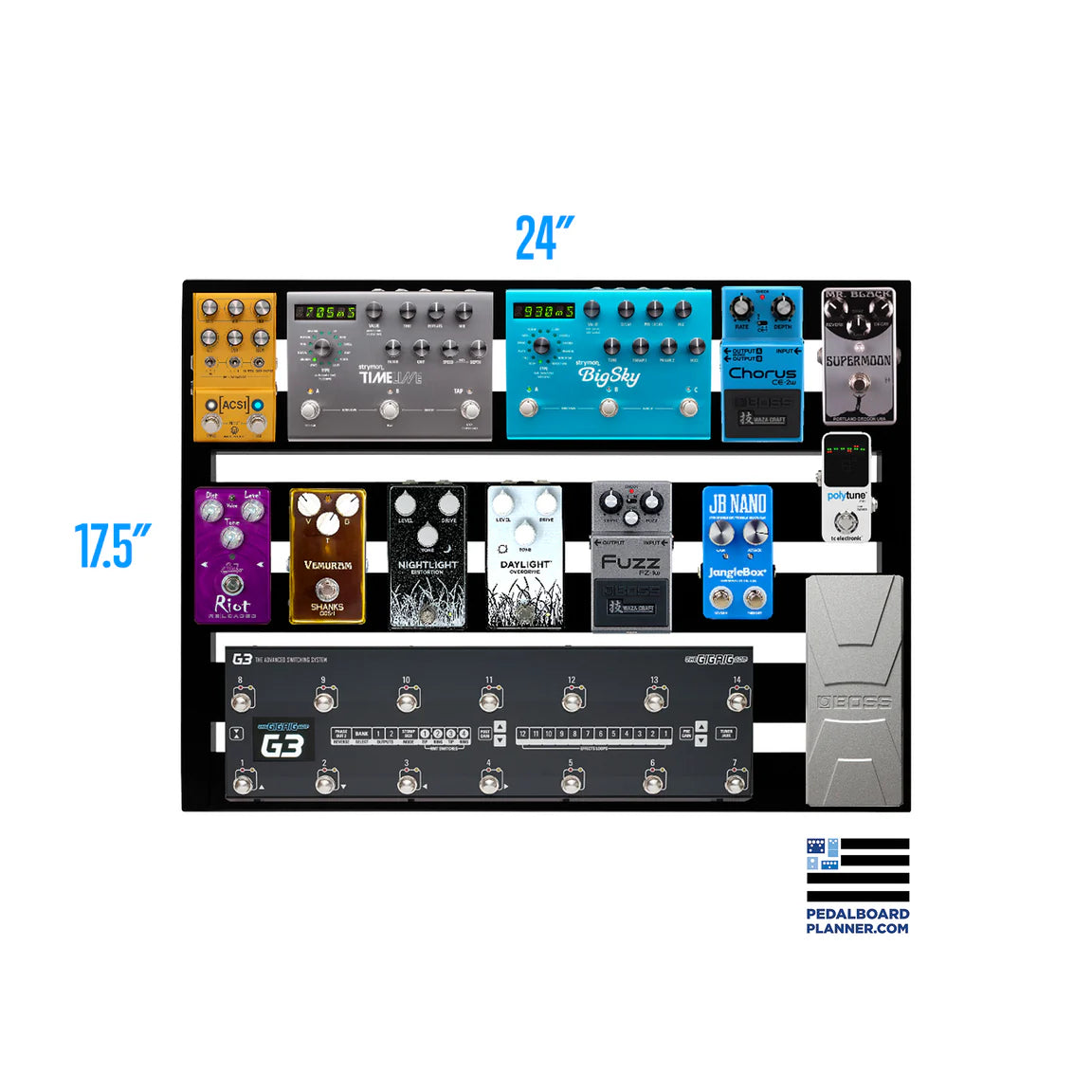 Pedaltrain XD-24 Pedaltrain XD-24 Extra Deep Series - Soft Case