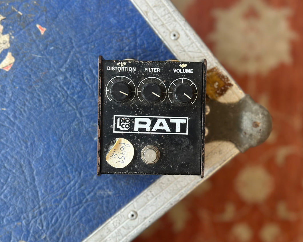 1988 Pro Co RAT - 'Black Face' - Made in USA (LM308)