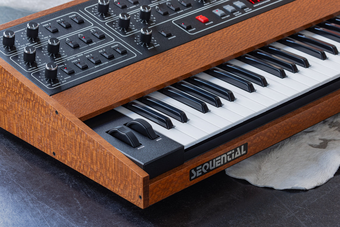 Sequential Prophet-10 Special Edition Lacewood Analogue Synthesizer