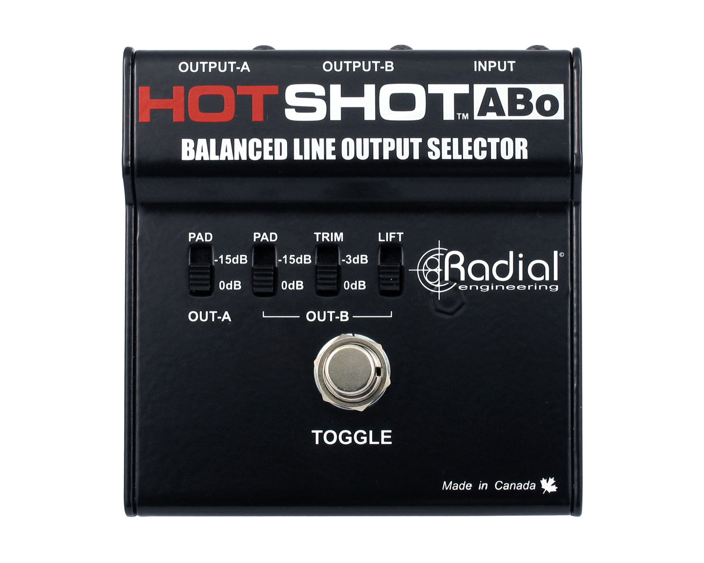 Radial HotShot ABo Balanced Line Output Selector