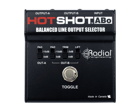 Radial HotShot ABo Balanced Line Output Selector