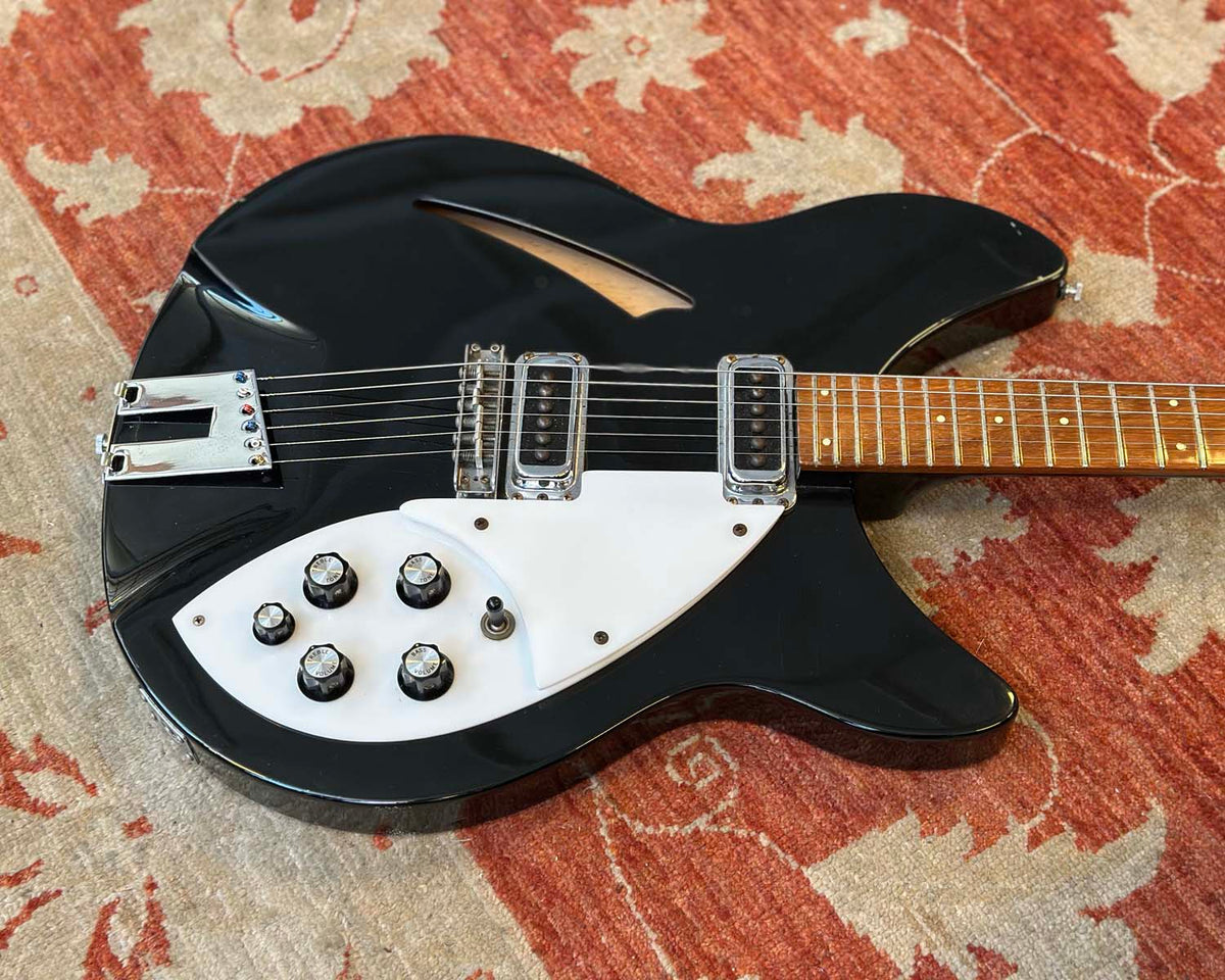 1990 Rickenbacker 330 - Jet Glo w/ HSC & Paperwork