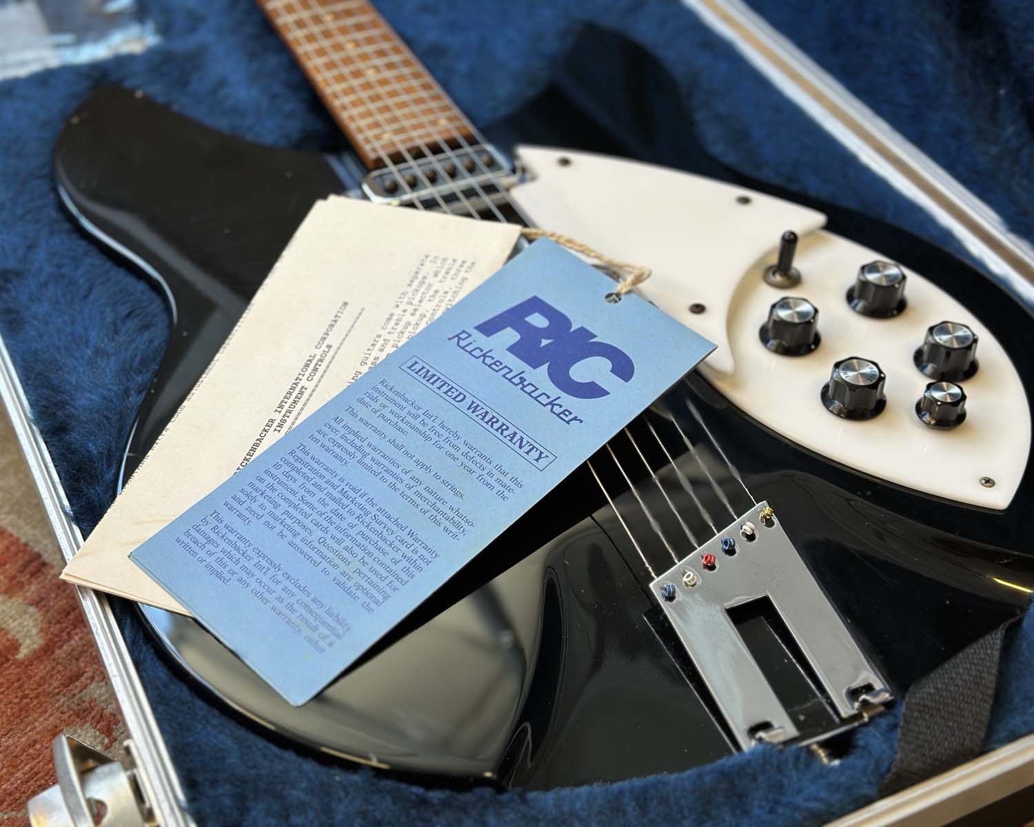 1990 Rickenbacker 330 - Jet Glo w/ HSC & Paperwork – Found Sound