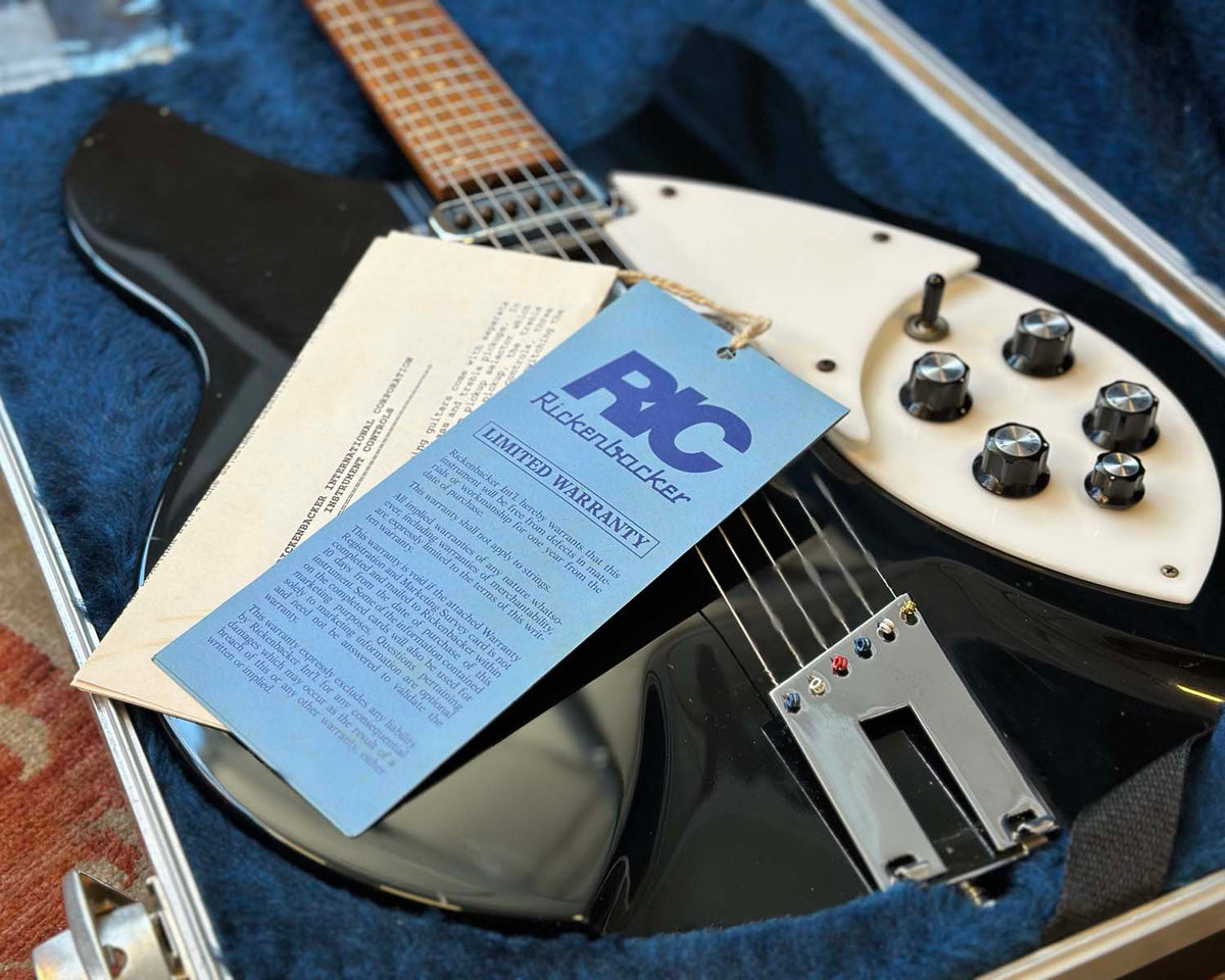 1990 Rickenbacker 330 - Jet Glo w/ HSC & Paperwork