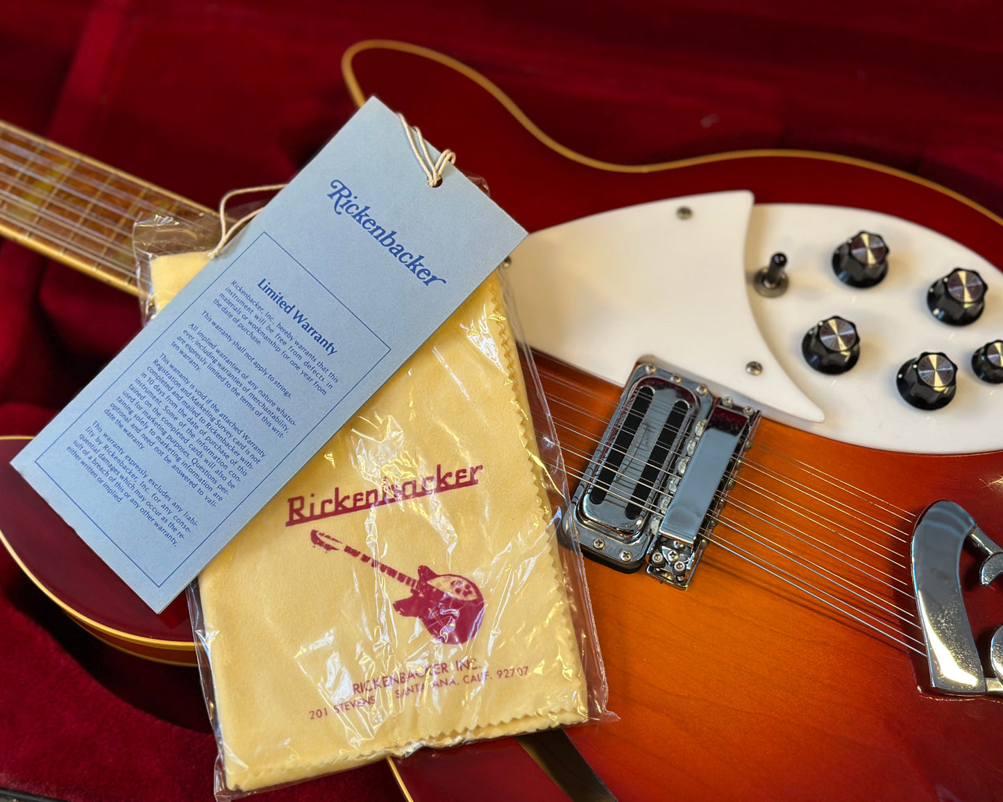 1981 Rickenbacker 360/12 WB - 'B Series'  w/ OHSC, Warranty Card, Polish Cloth & Strap
