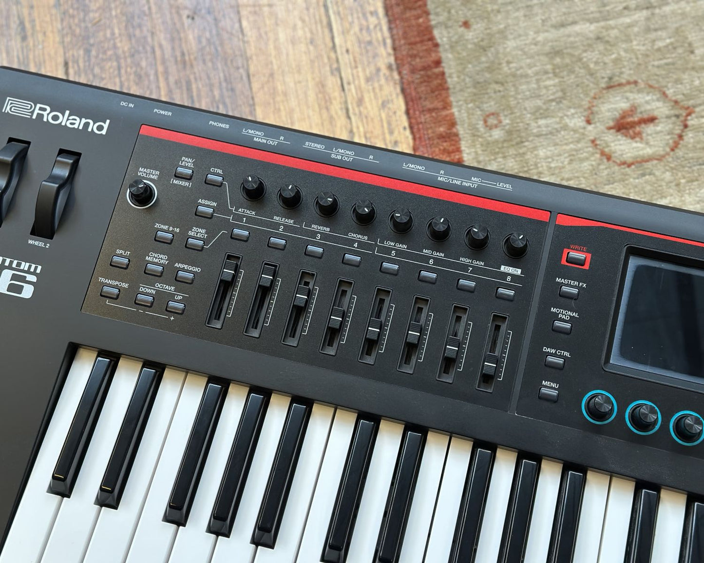 Roland FANTOM 06 61-Key Synthesizer Keyboard w/ Synth Action & Colour Touchscreen
