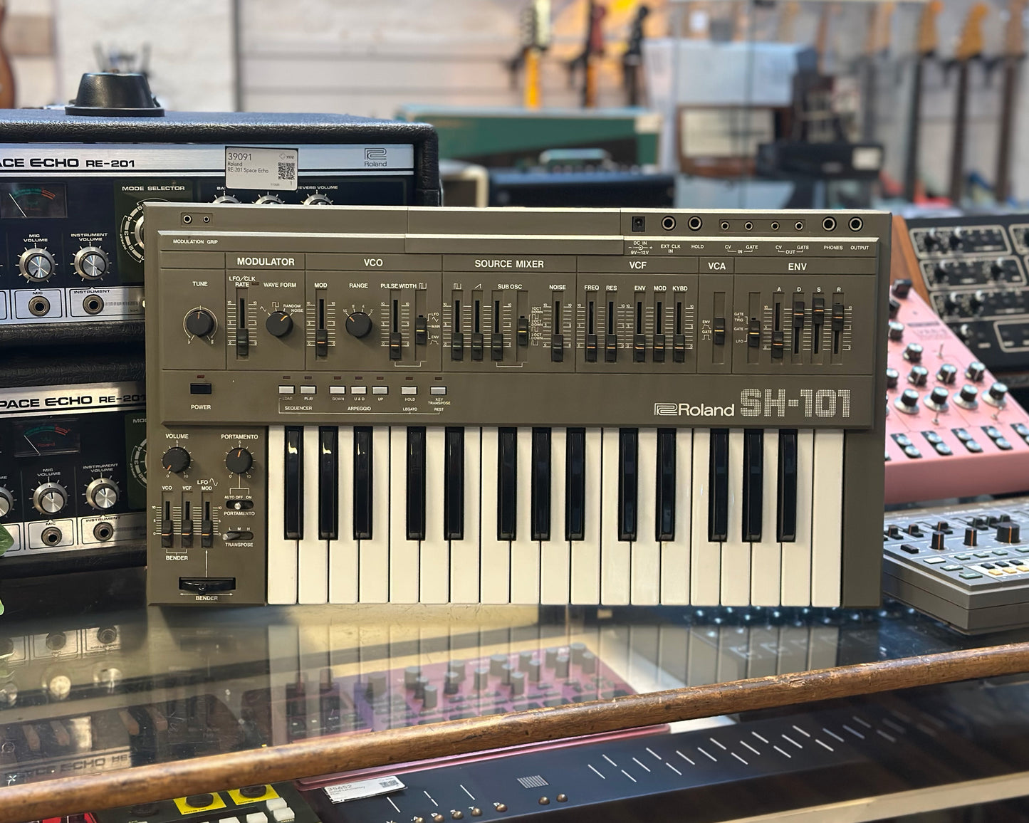 Roland SH-101 Monophonic Analog Synthesizer - Grey