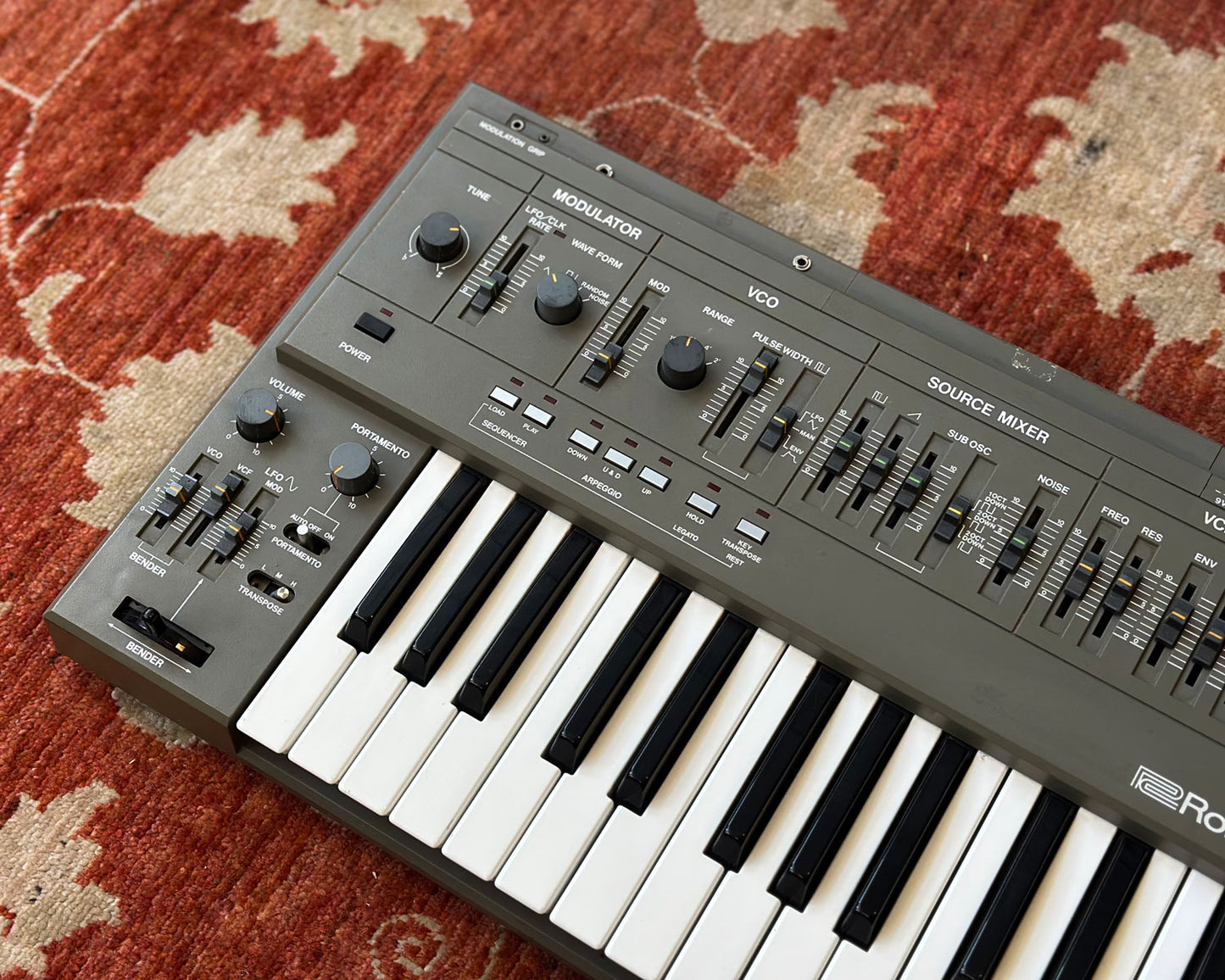 Roland SH-101 Monophonic Analog Synthesizer - Grey - Modded