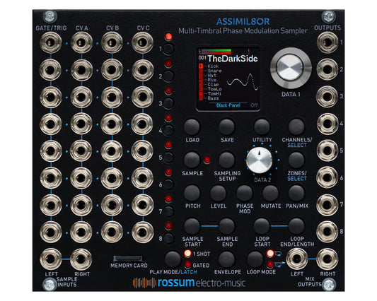 Rossum Electro-Music Assimil8or Multi-Timbral Phase Modulation Sampler - Black