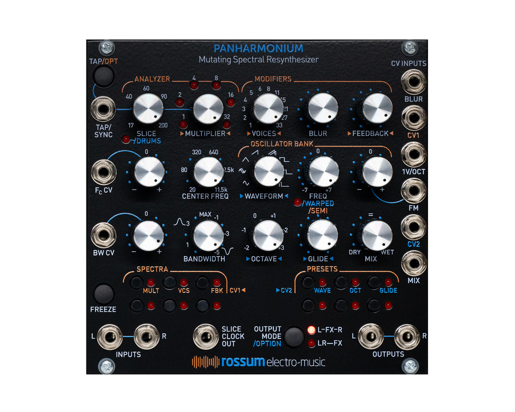 Rossum Electro-Music Panharmonium Mutating Spectral Resynthesizer - Black