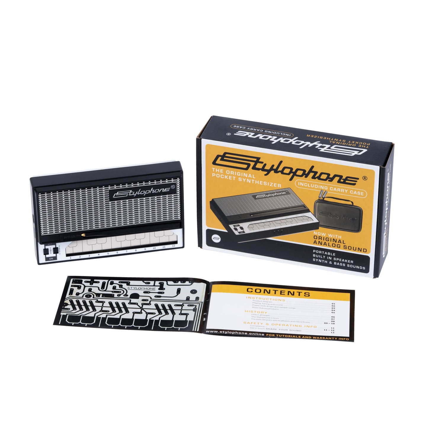 Dübreq Stylophone S-1 The Original Pocket Synthesizer including Carry Case