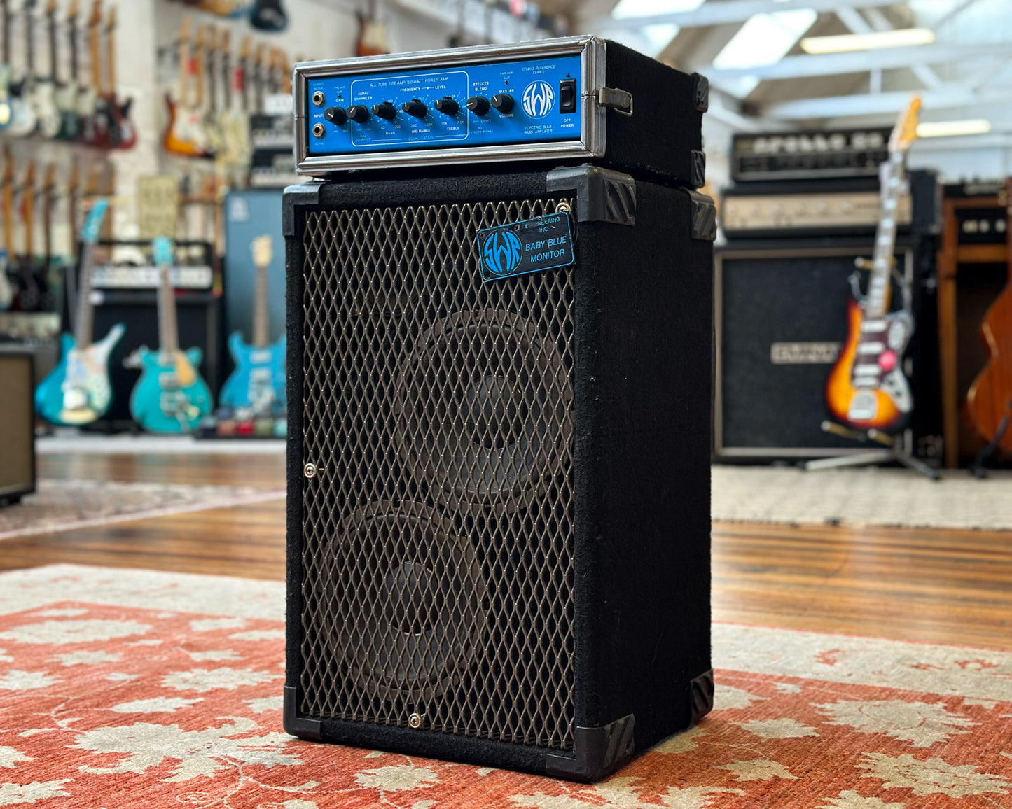 SWR Electric Blue 160 Watt Head With 2x10" Baby Blue Monitor