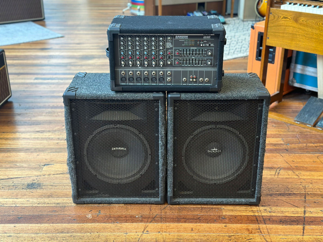 300 Watt Samson PA 324 with a Pair of Cabinets