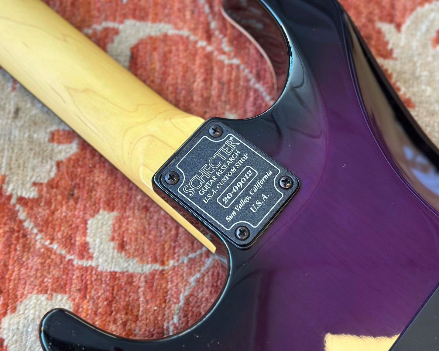 Schecter USA Custom Shop Sunset Custom II - Black Violet w/ OHSC & Paperwork