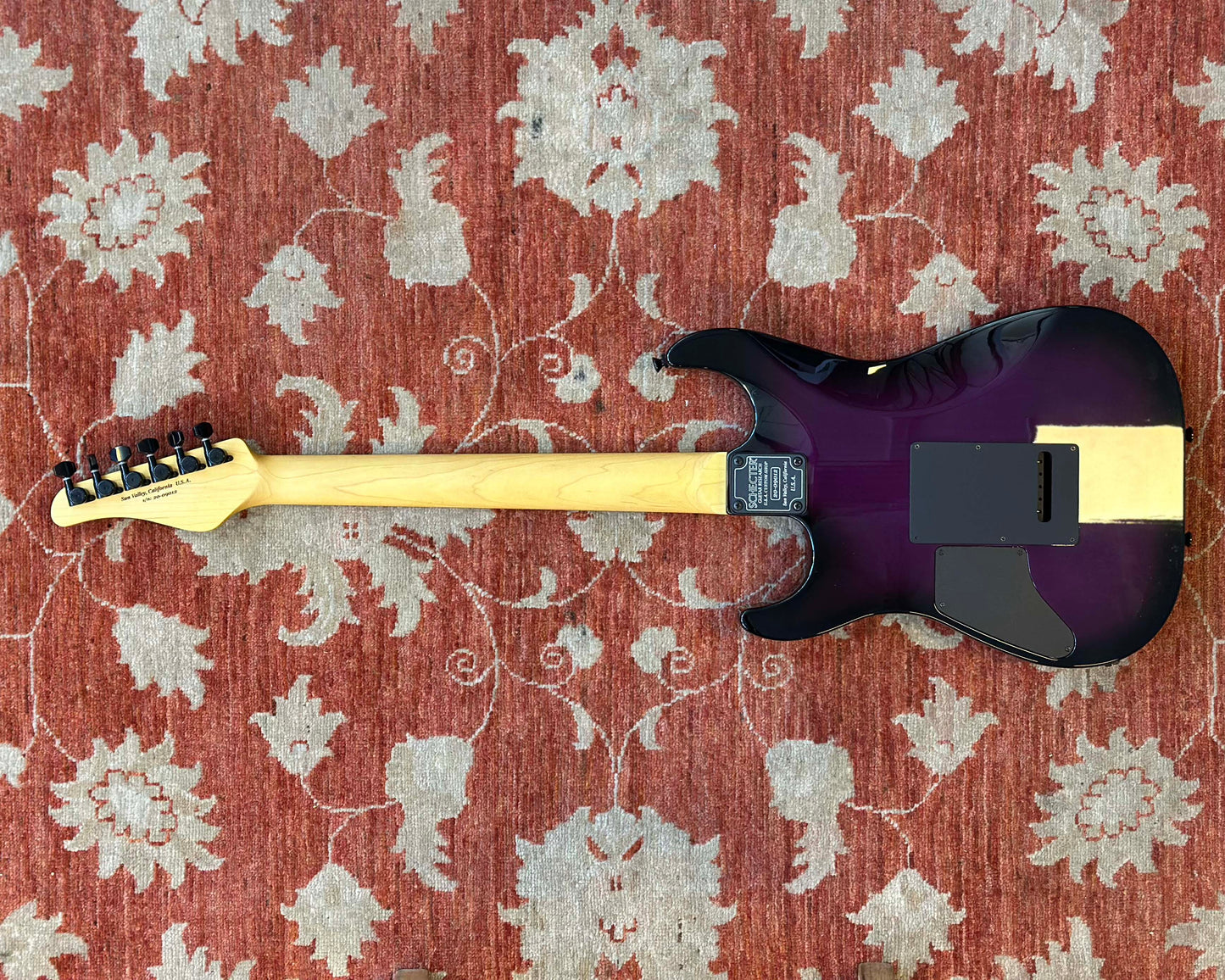 Schecter USA Custom Shop Sunset Custom II - Black Violet w/ OHSC & Paperwork