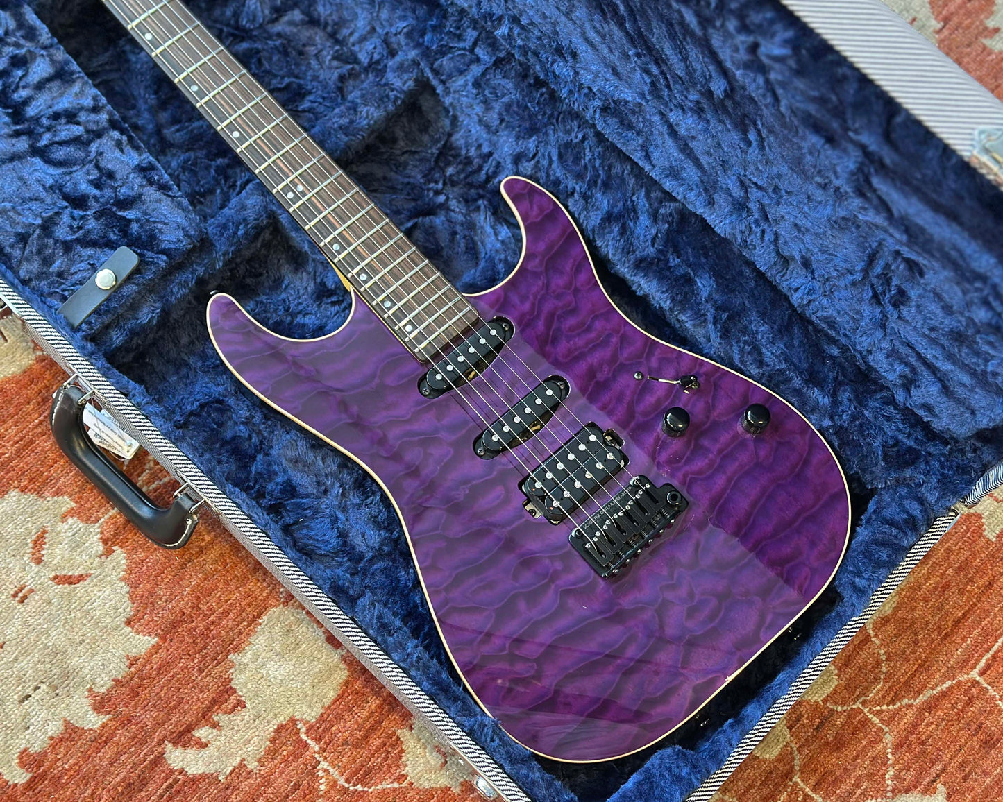 Schecter USA Custom Shop Sunset Custom II - Black Violet w/ OHSC & Paperwork