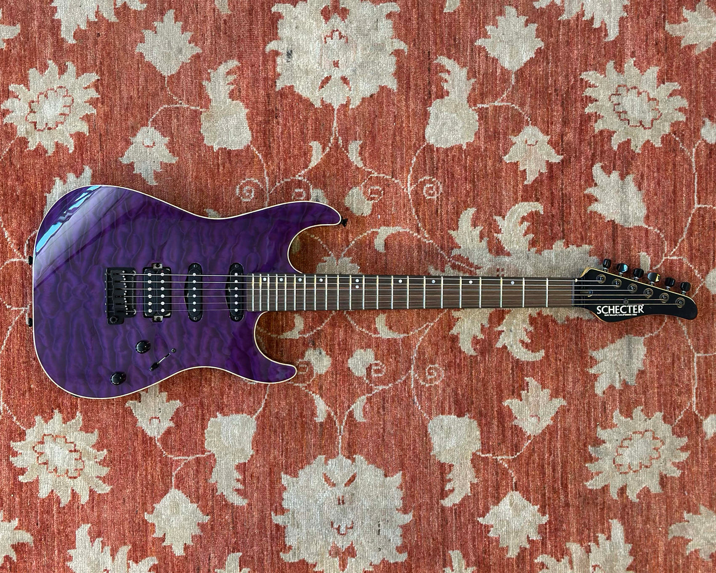 Schecter USA Custom Shop Sunset Custom II - Black Violet w/ OHSC & Paperwork