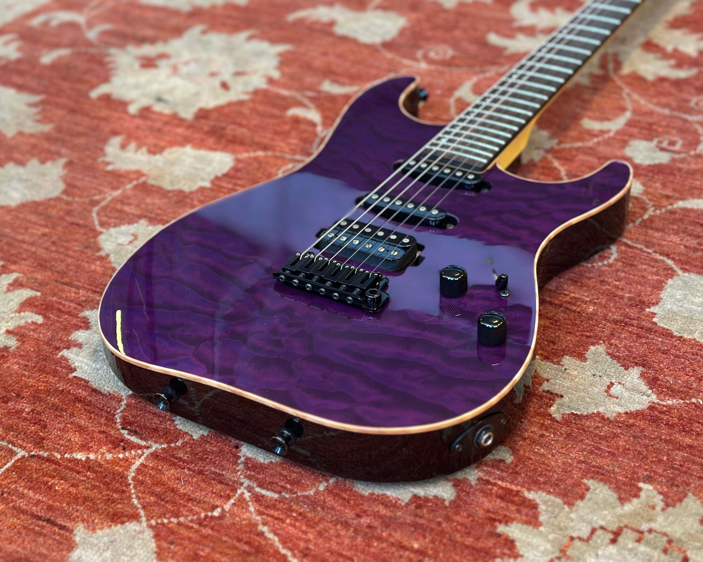 Schecter USA Custom Shop Sunset Custom II - Black Violet w/ OHSC & Paperwork