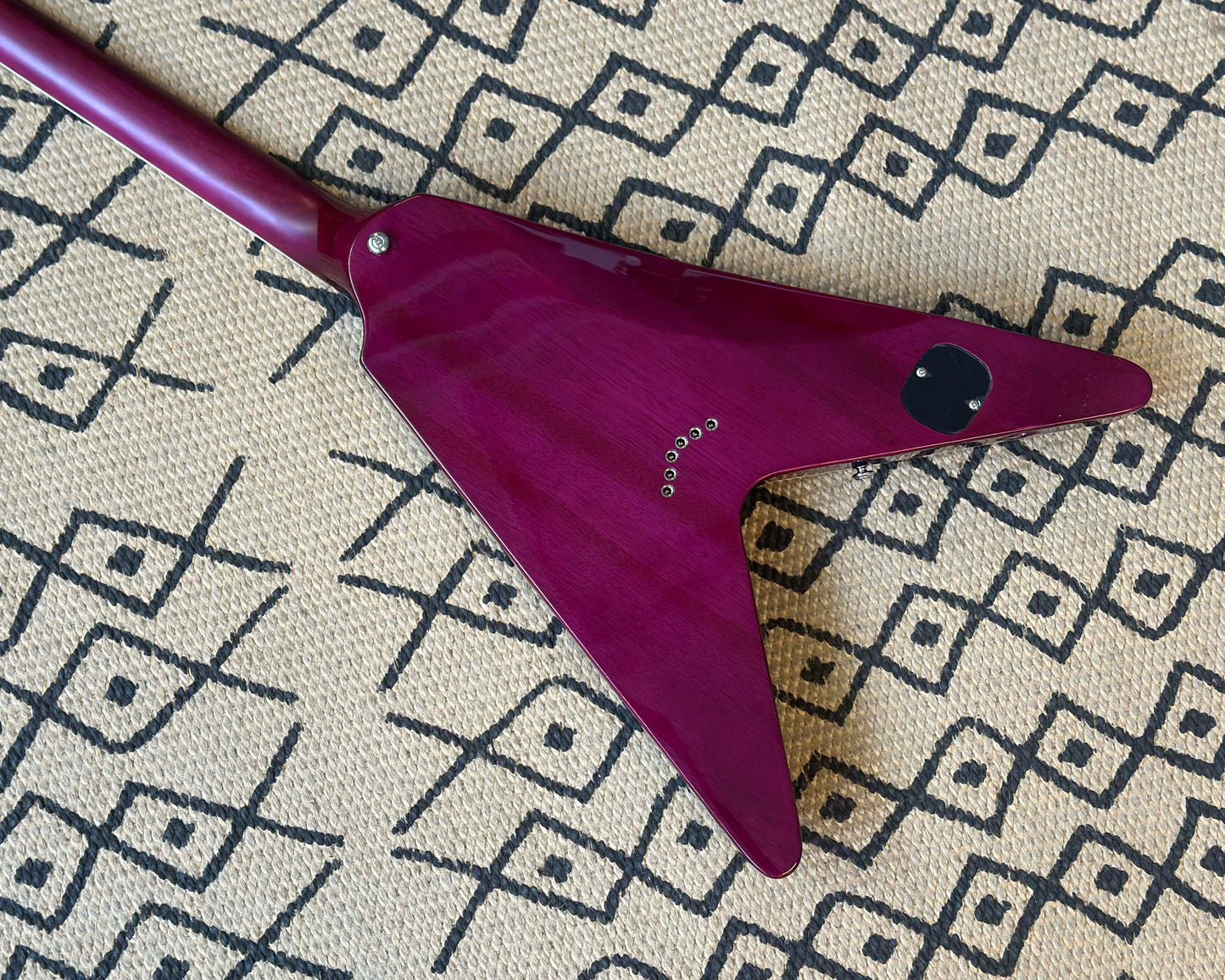 Schecter V-1 Custom - Transparent Purple w/ SKB Semi-HSC