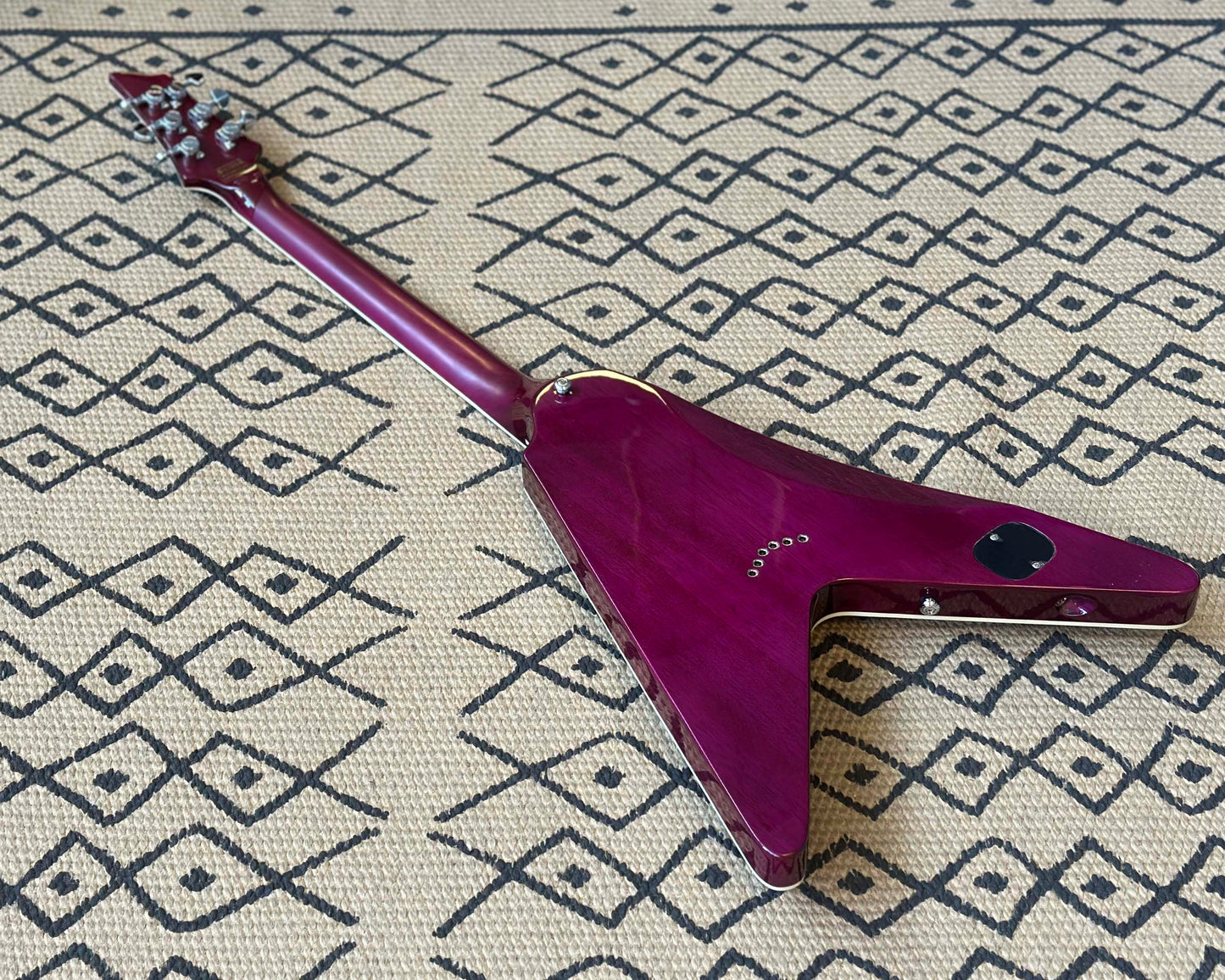 Schecter V-1 Custom - Transparent Purple w/ SKB Semi-HSC