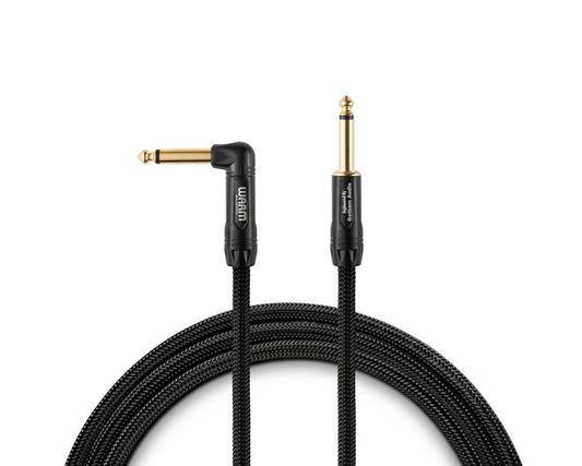 Warm Audio 10ft Premier Series Pro TS Right Angle to Straight Instrument Cable