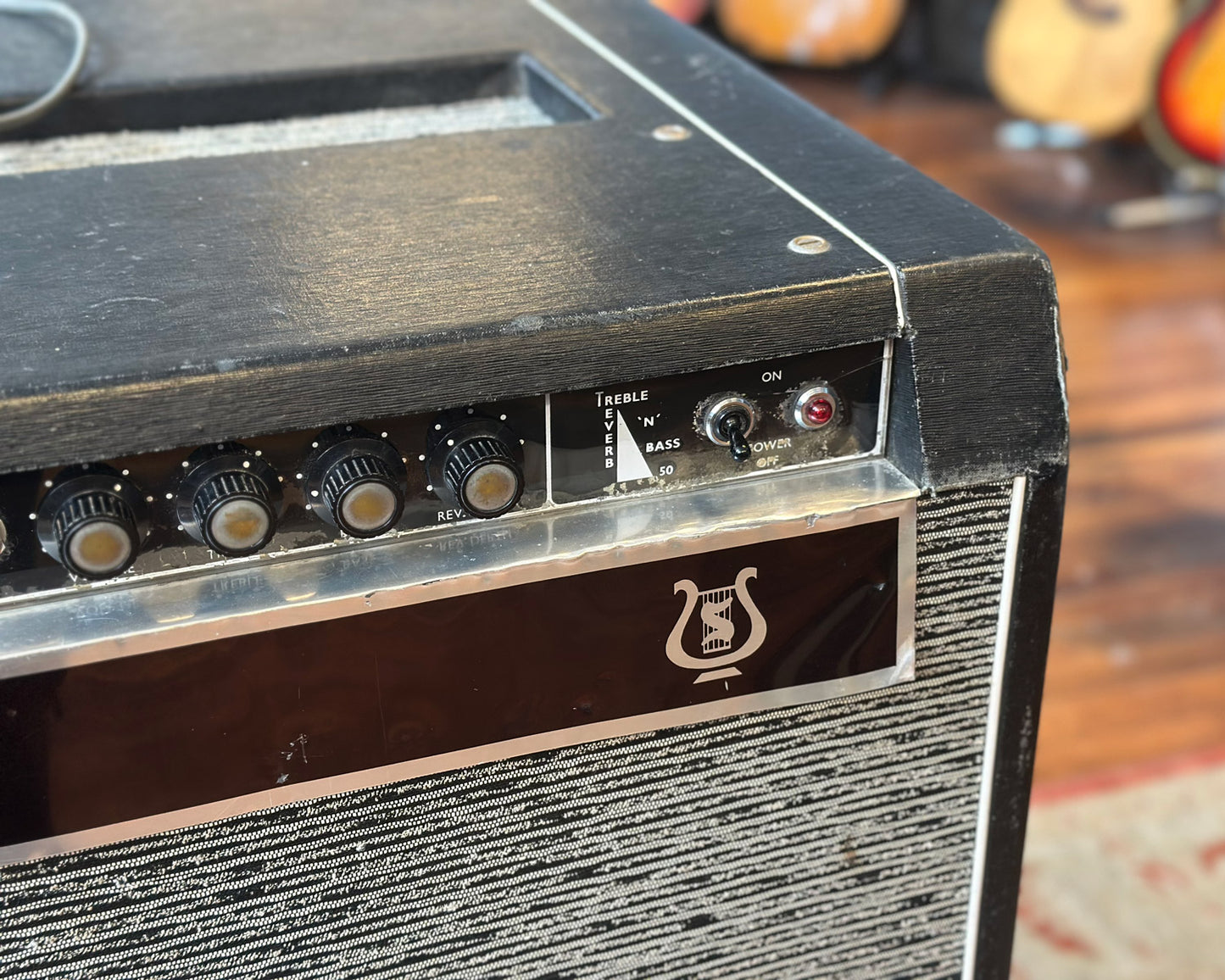 1960s Selmer Treble N' Bass 50 Leslie Model 16 2x12" Combo Amplifier