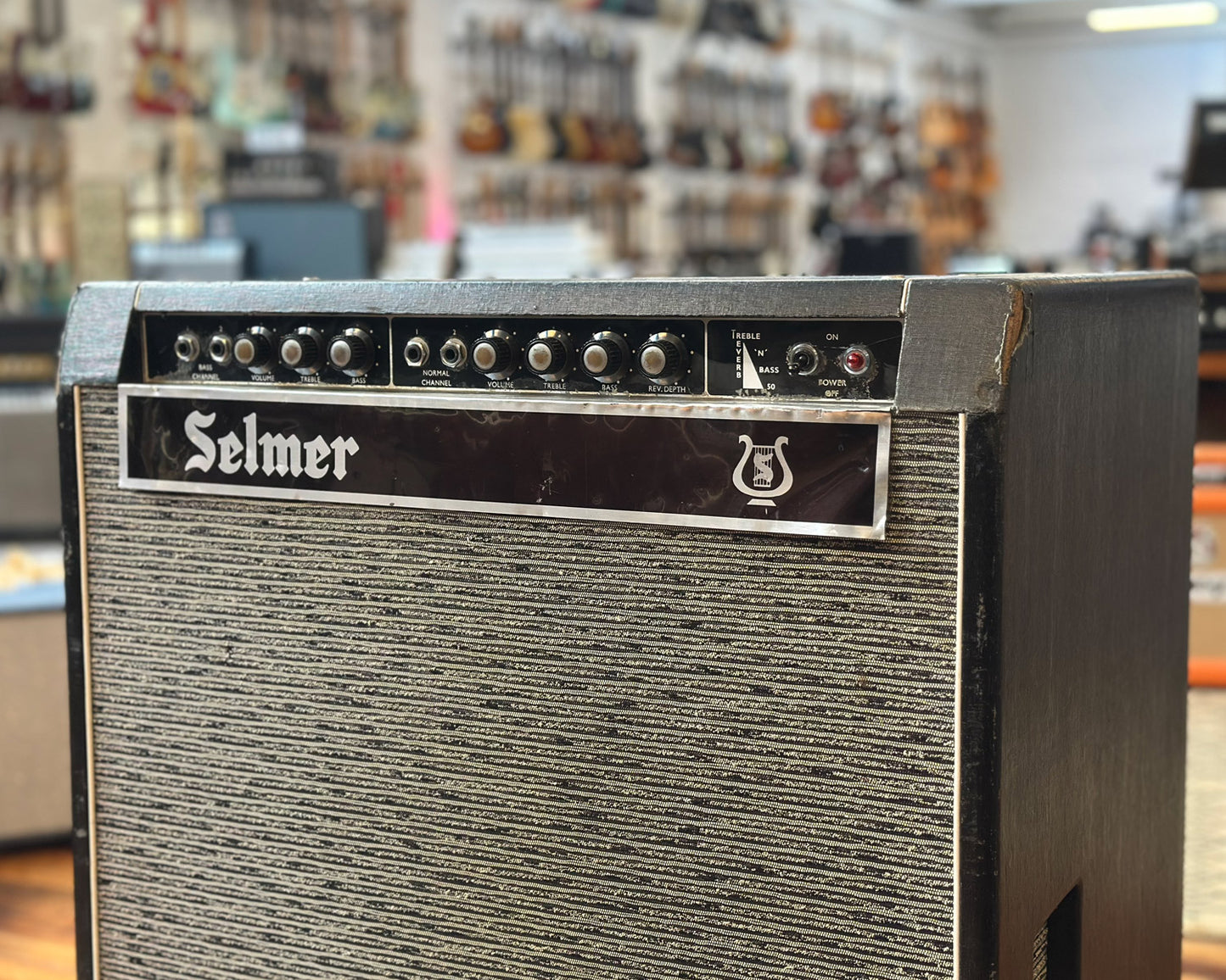 1960s Selmer Treble N' Bass 50 Leslie Model 16 2x12" Combo Amplifier