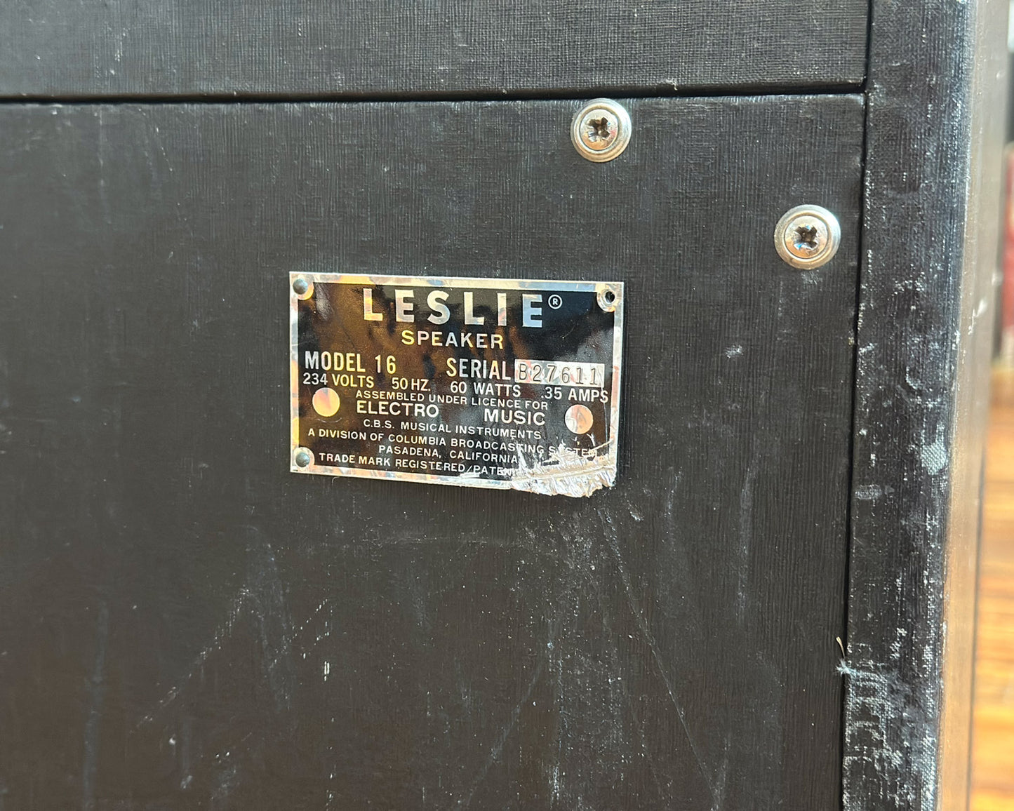 1960s Selmer Treble N' Bass 50 Leslie Model 16 2x12" Combo Amplifier