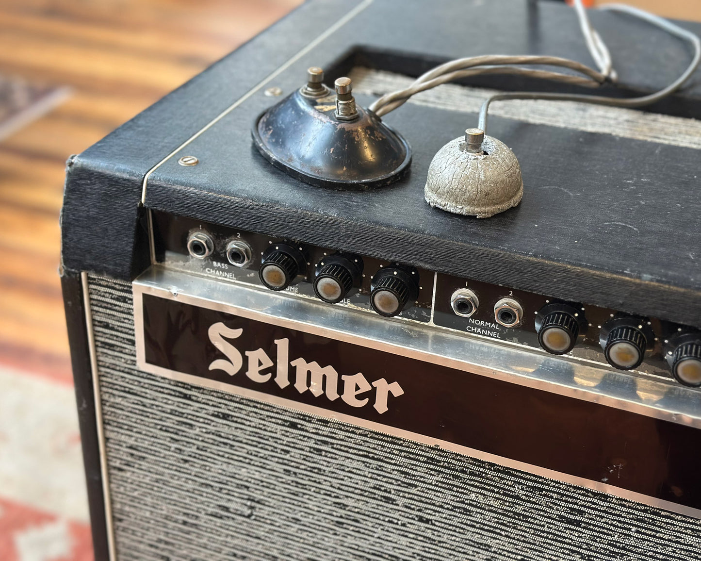 1960s Selmer Treble N' Bass 50 Leslie Model 16 2x12" Combo Amplifier