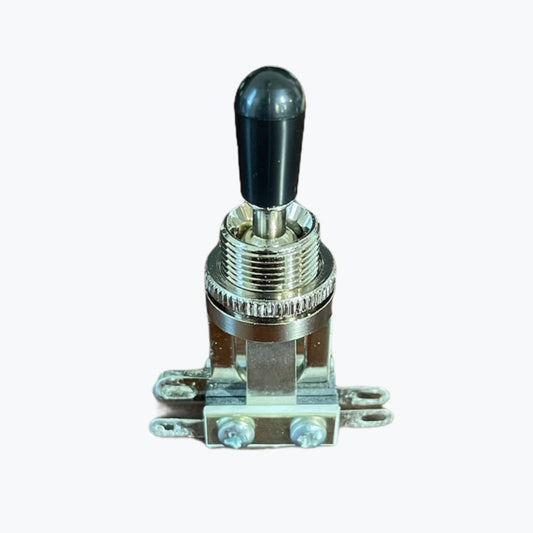 Switchcraft Short Straight Toggle Switch - Black Tip