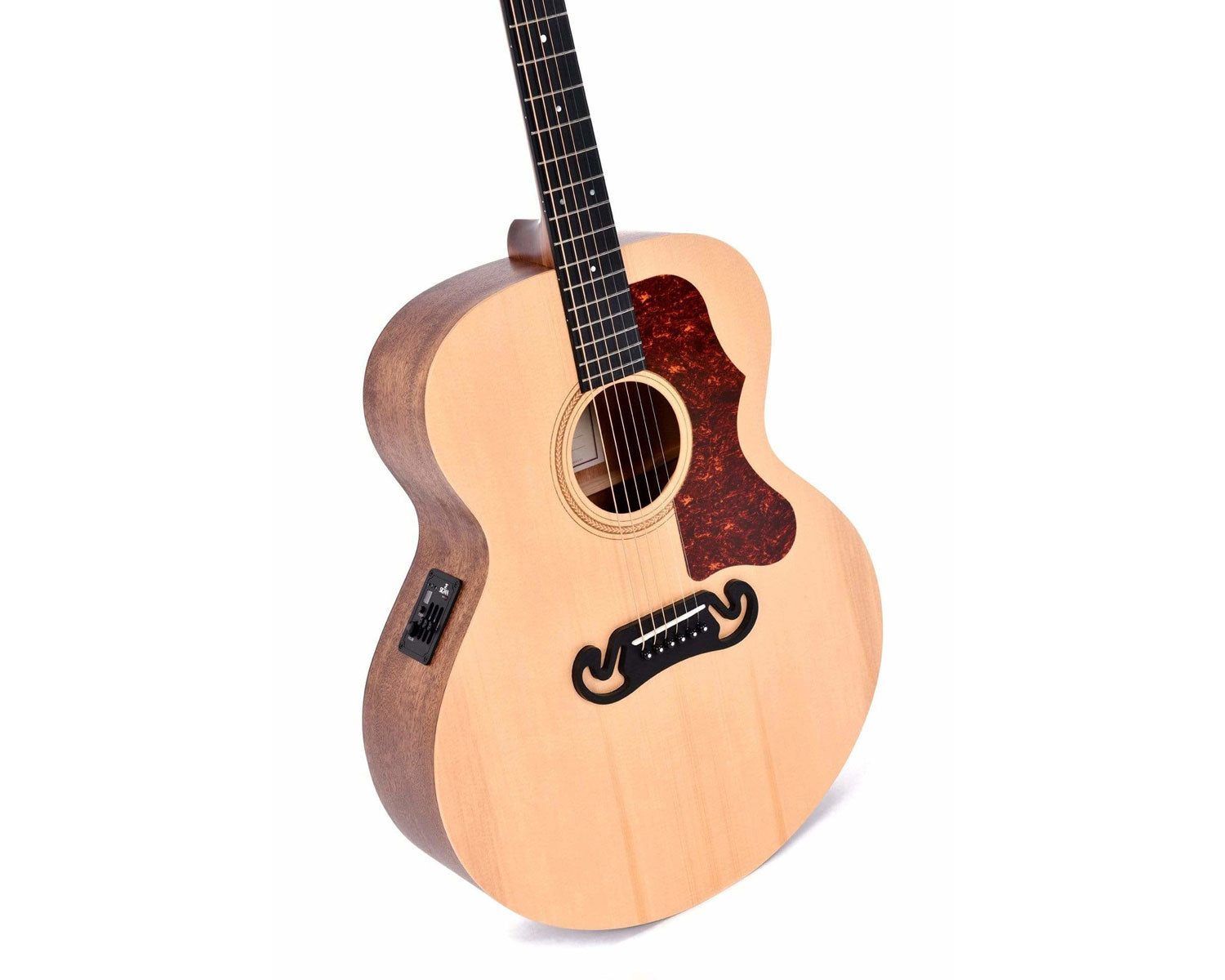 Jumbo acoustic guitar size discount
