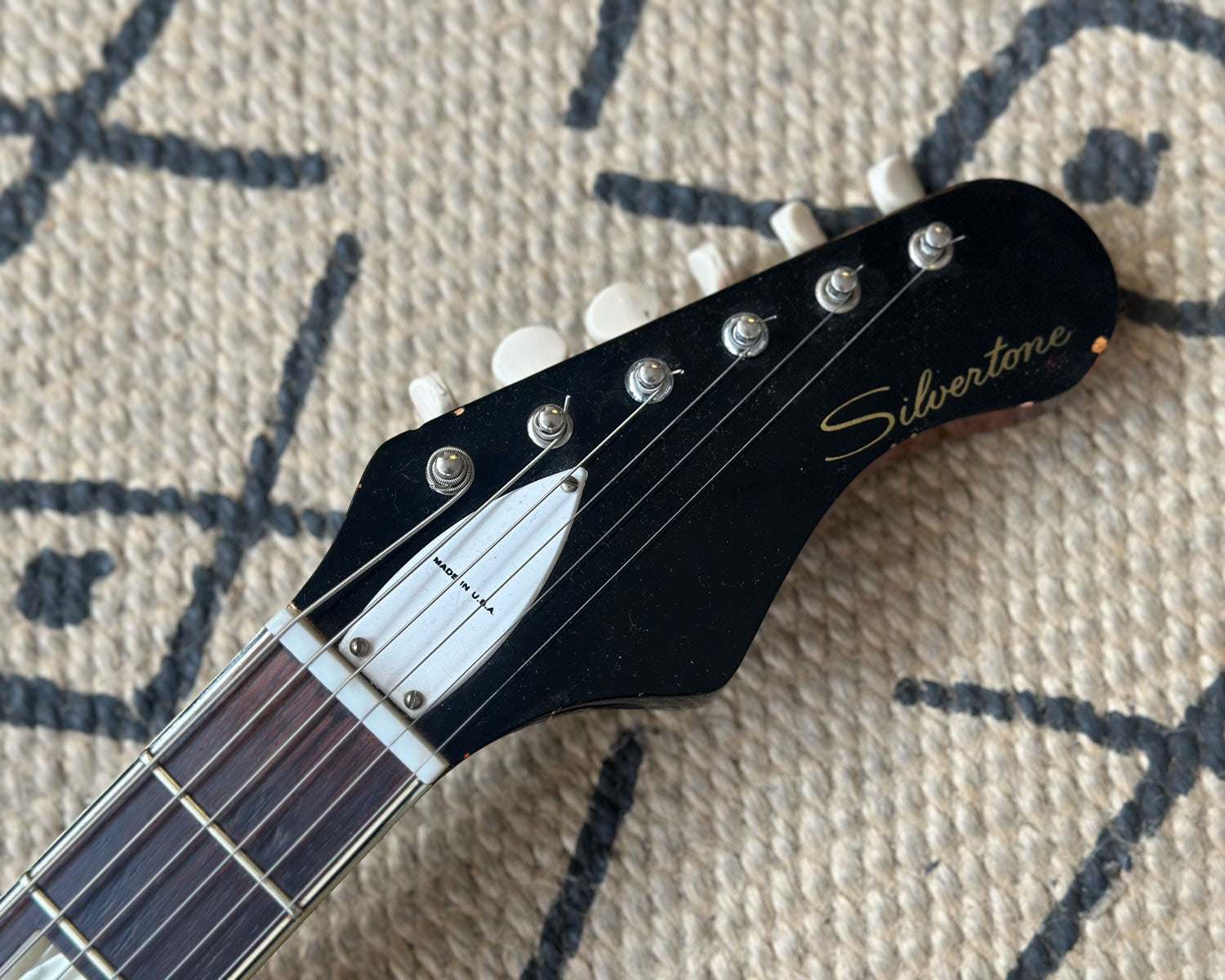 Silvertone 1421 60年代ビンテージ 1960 Silvertone Stratotone Mars Model 1421 Vintage Guitar by