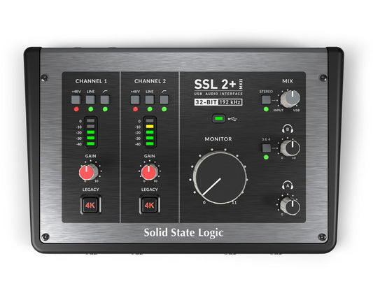 Solid State Logic SSL 2+ MKII Two Channel Audio Interface + Midi IO