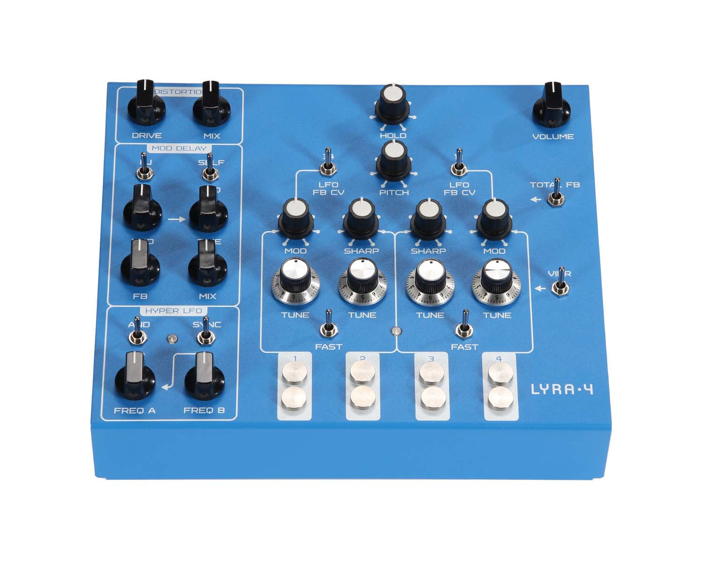 Soma Laboratory LYRA-4 Organismic Synthesizer - Zanzibar Blue