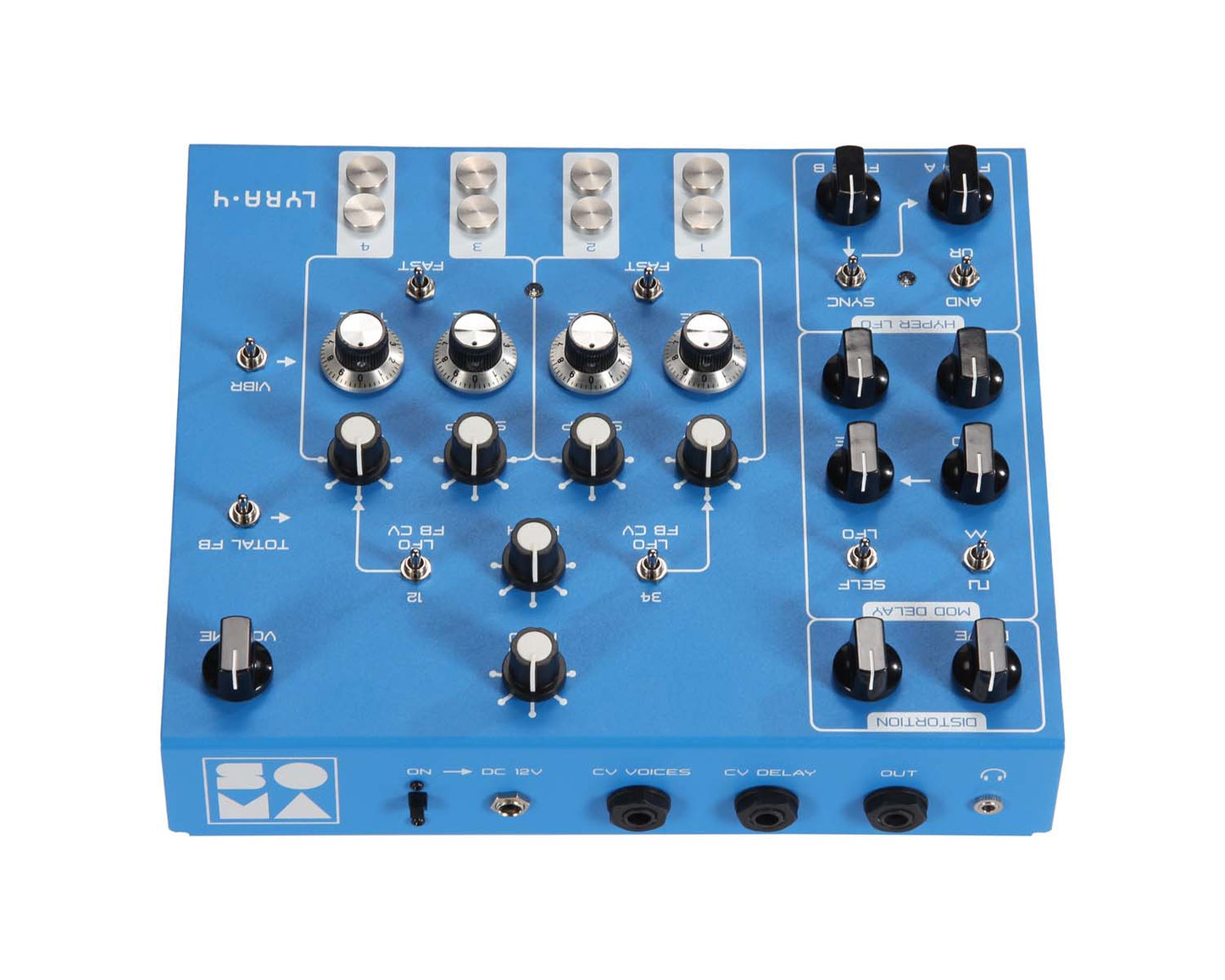 Soma Laboratory LYRA-4 Organismic Synthesizer - Zanzibar Blue