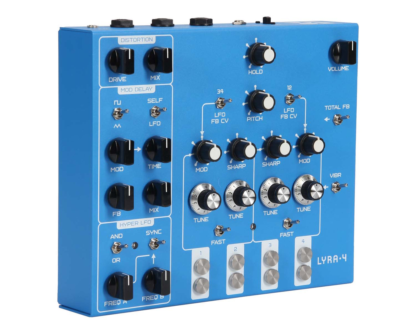 Soma Laboratory LYRA-4 Organismic Synthesizer - Zanzibar Blue