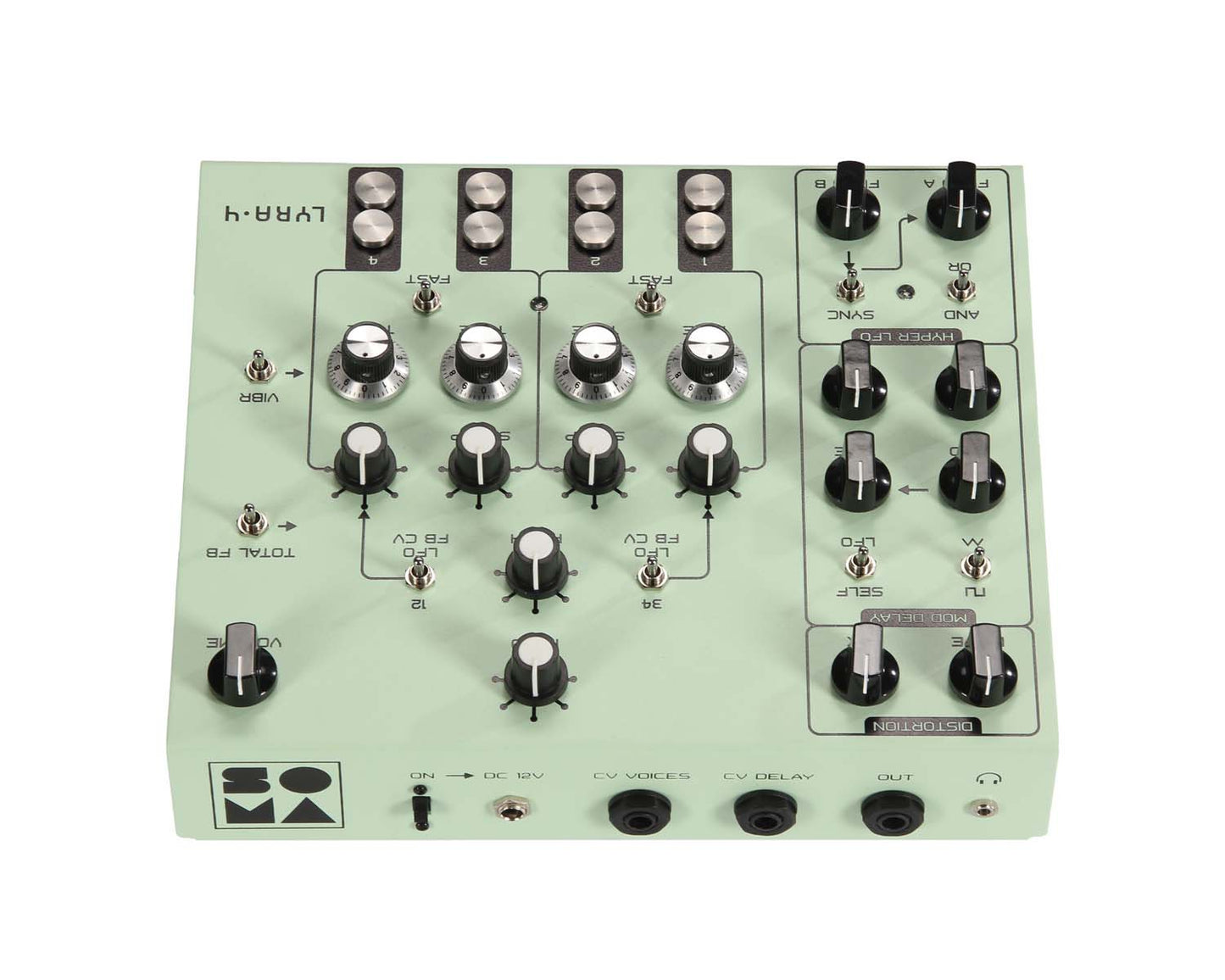 Soma Laboratory Lyra-4 Organismic Synthesizer - Light Green Atom Heart Mother
