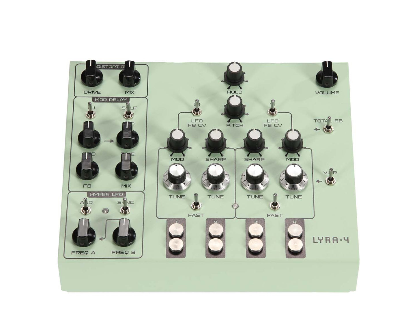 Soma Laboratory Lyra-4 Organismic Synthesizer - Light Green Atom Heart Mother