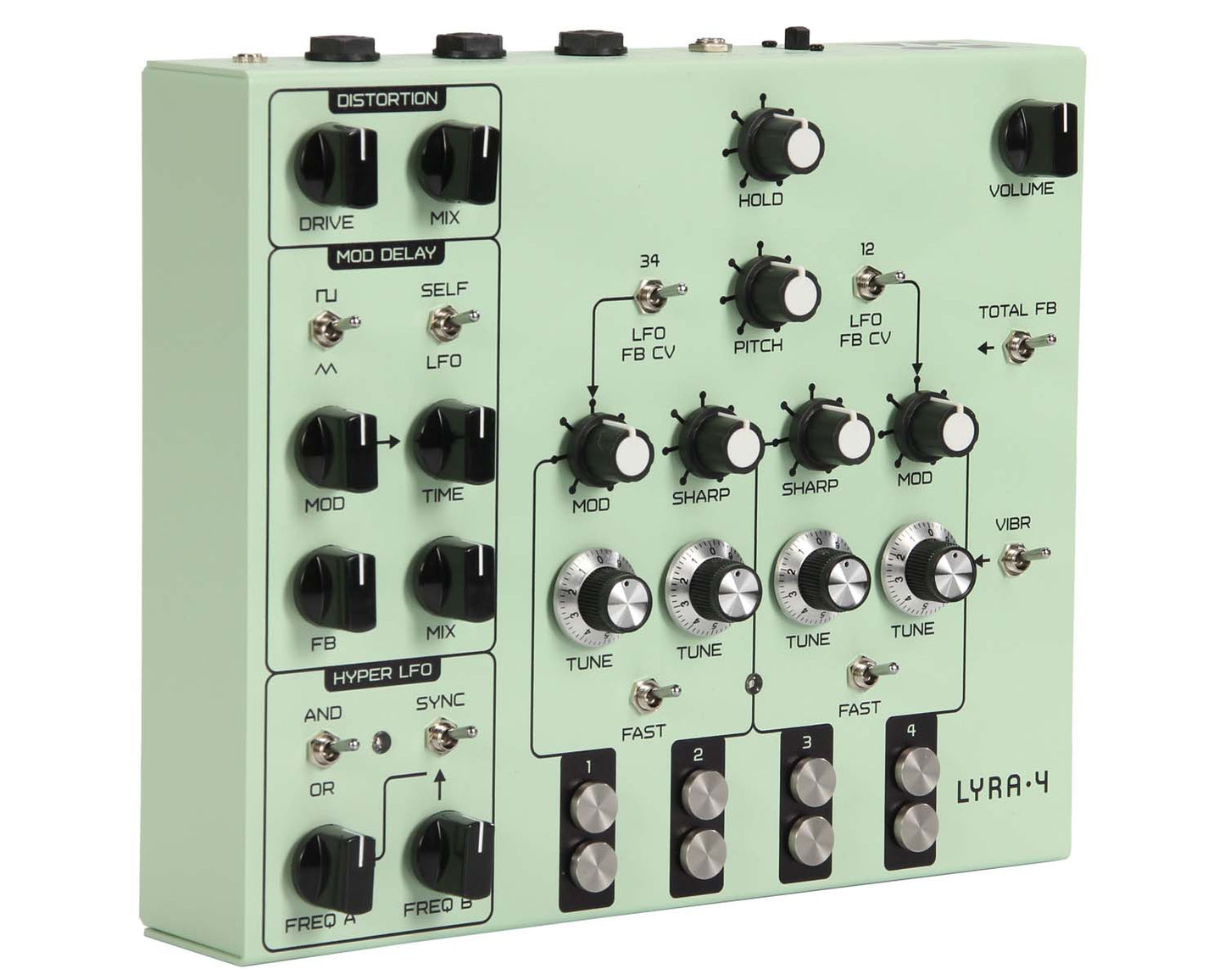 Soma Laboratory Lyra-4 Organismic Synthesizer - Light Green Atom Heart Mother