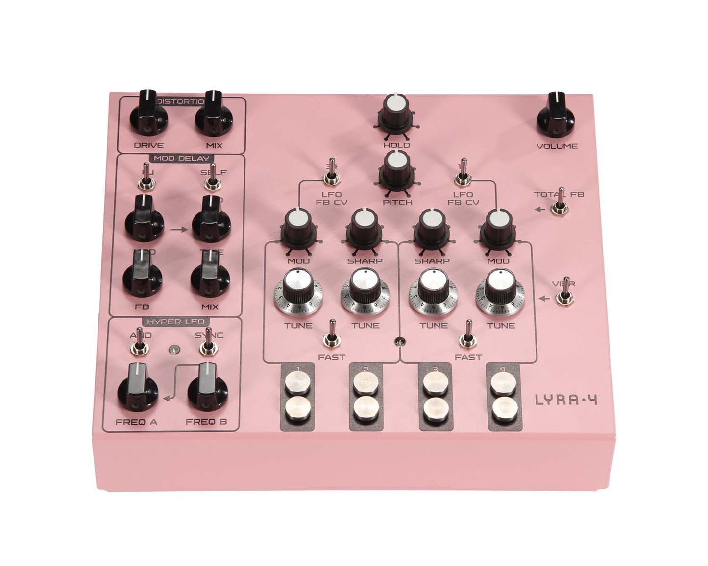 Soma Laboratory Lyra-4 Organismic Synthesizer - Calm Baker Pink