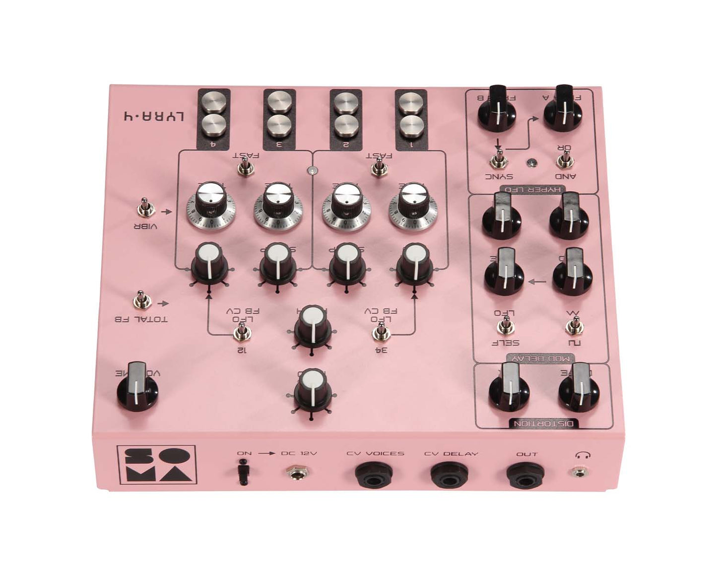 Soma Laboratory Lyra-4 Organismic Synthesizer - Calm Baker Pink